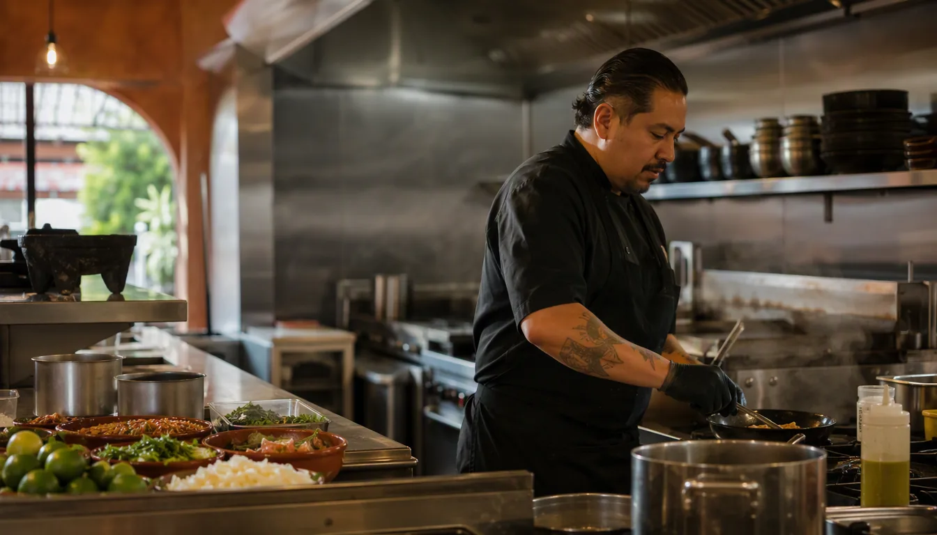Restaurante en pleno servicio con comensales en sus mesas