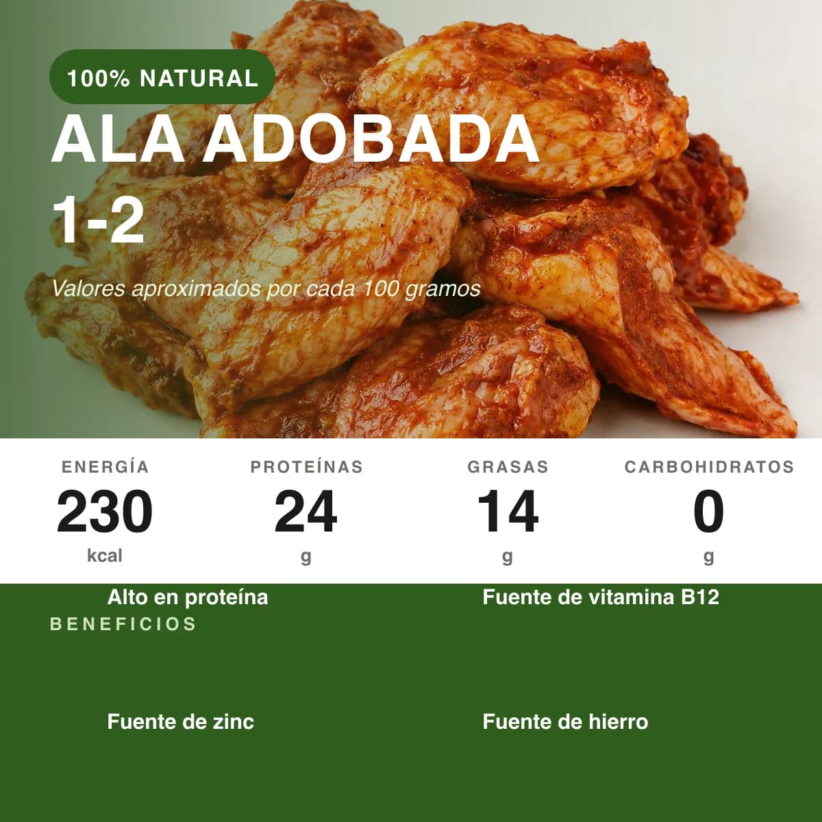 Ala adobada 1-2 (bolsa 5 kg) - vista 2