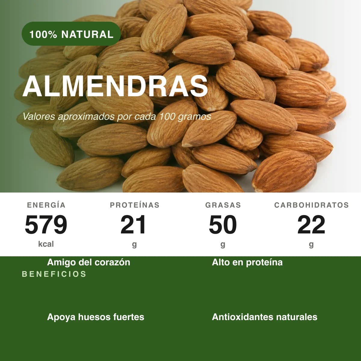 Almendras 500g - vista 2
