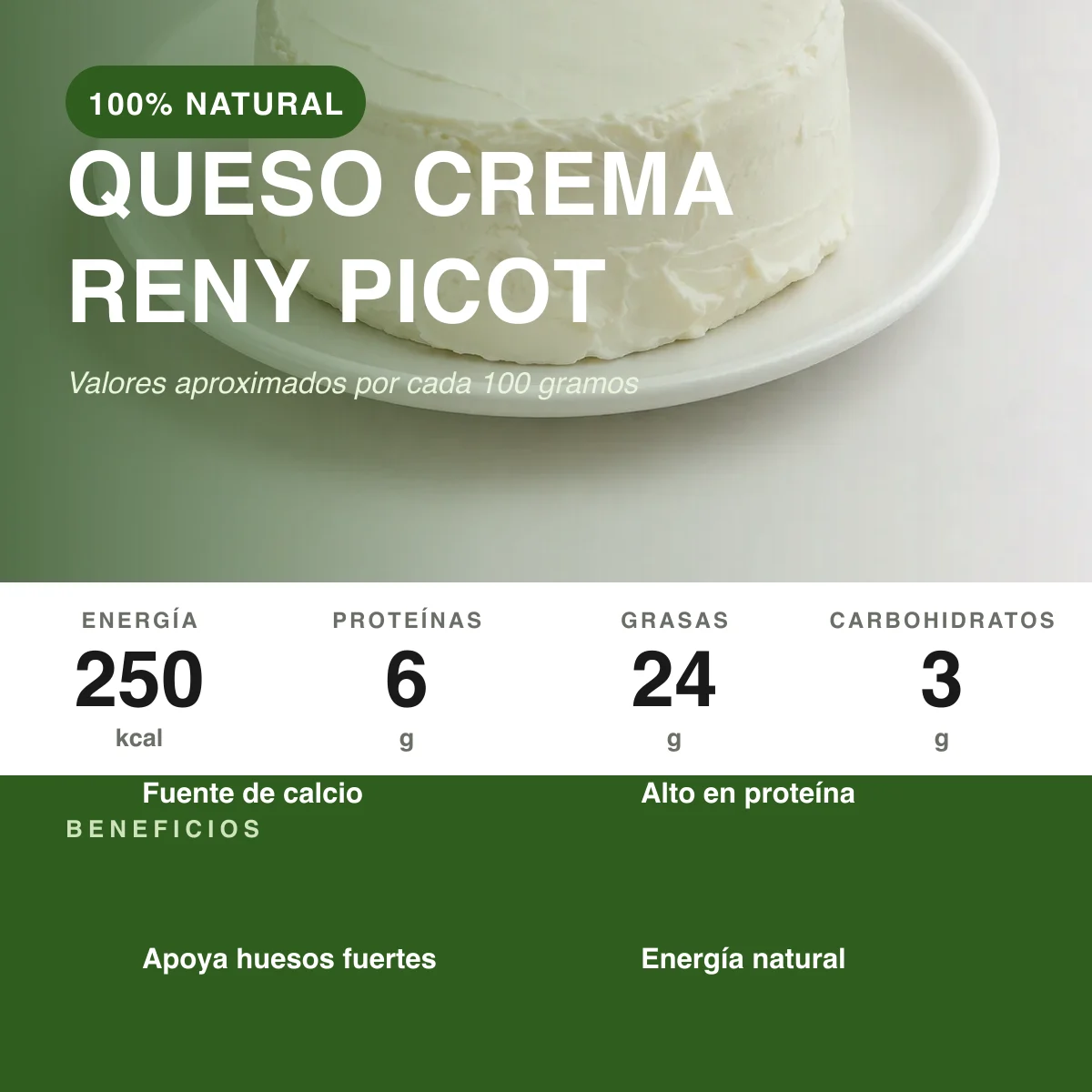 Queso crema Reny Picot 1.36 kg - vista 2