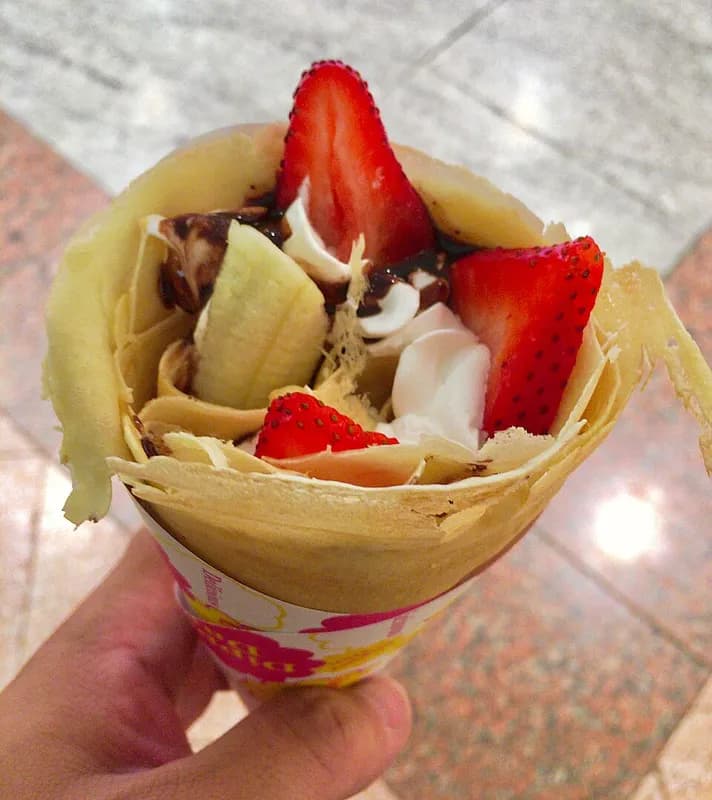 Crepa Dulce de Nutella y Fresa